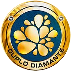 Medalha Duplo Diamante