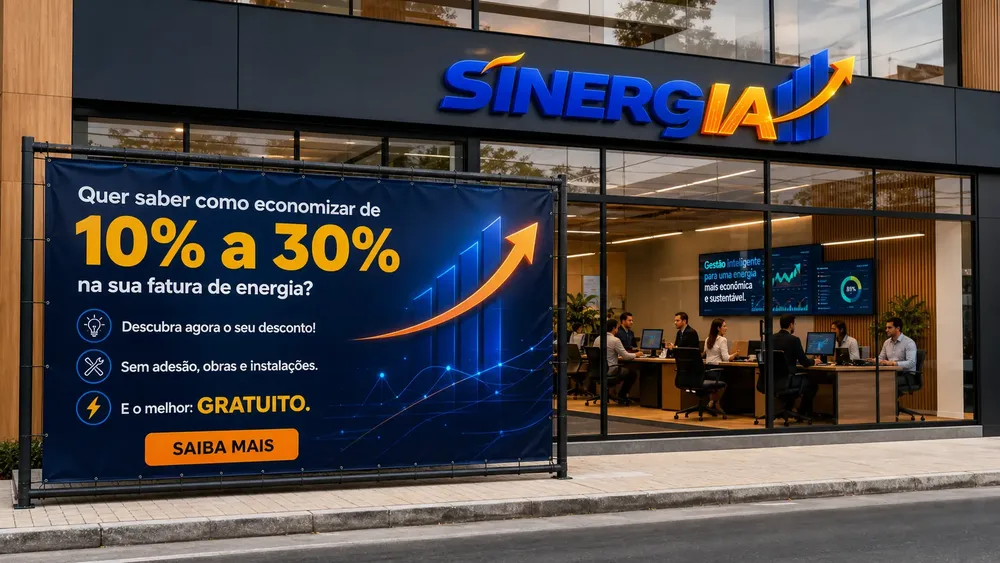 Loja Sinergia: economize de 10% a 30% na sua fatura de energia